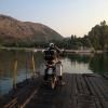 Motorcycle Road konispol-bundrit-wooden-ferry-- photo